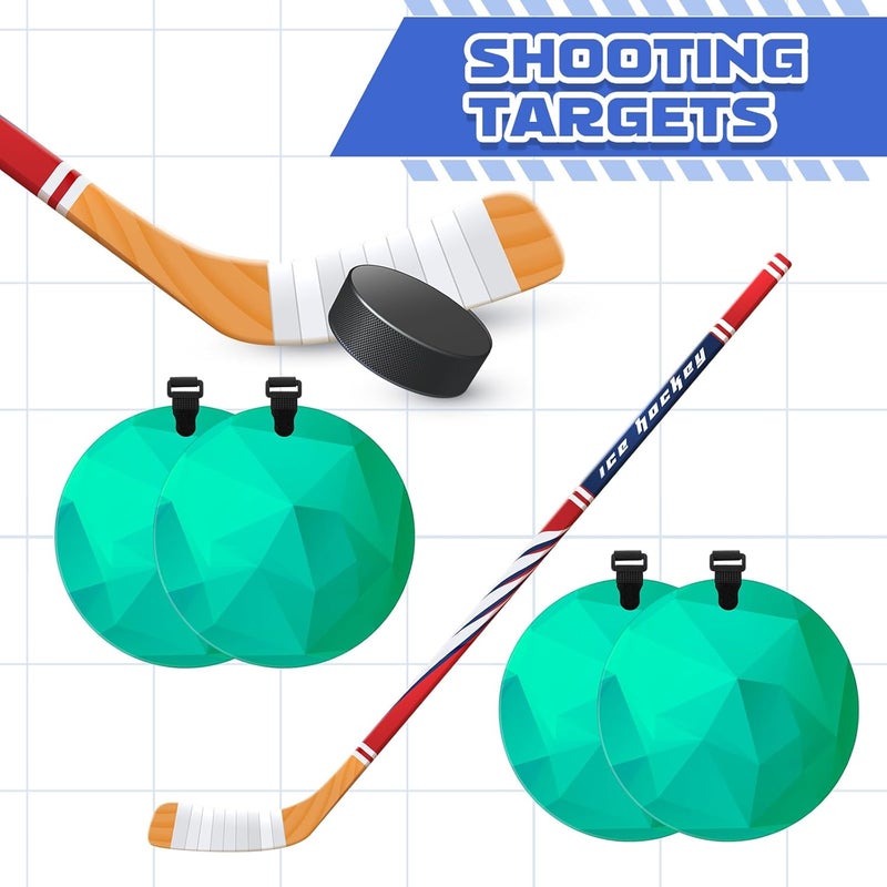 Arrowbash 4 Pcs Silicone Lacrosse Targets for Goal 6 Inch Hockey Targets Shooting Goal Target Discs with Straps Set Reactive Hockey Training Equipment for Lacrosse Soccer Baseball Practice, Green - Image 5